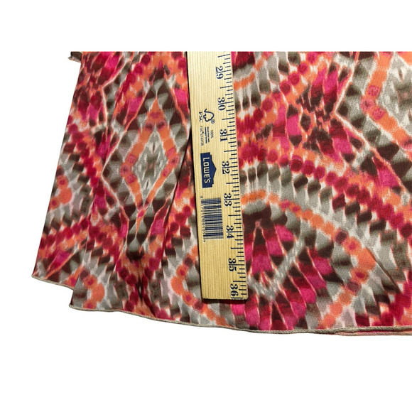 New Directions Women's Boho Tunic Dress Geometric Print Multicolor Size Large - Picture 9 of 9